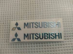 【ゆうパケット送料込】MITSUBISHI(三菱) ステッカー 2枚組 縦0.9cm×横5.5cm　デリカミニ　