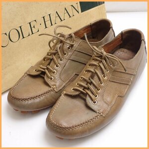 ★COLE HAAN/コールハーン ドライビングシューズ 7.5M/メンズ25cm相当/カーキブラウン/レザー&0691400001