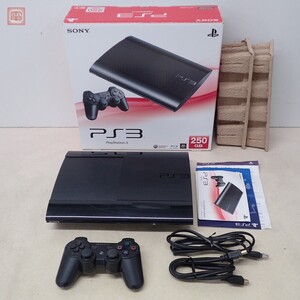 動作品 シリアル一致 PS3 プレステ3 本体 CECH-4200B チャコール・ブラック 250GB 初期化済 ソニー SONY 箱説付【20