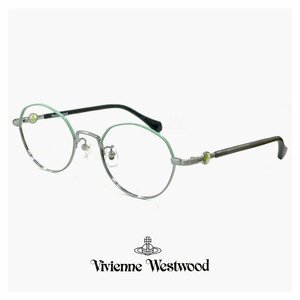新品 ヴィヴィアン ウエストウッド レディース メガネ 40-0010 c01 48mm Vivienne Westwood 眼鏡 女性 40-0010 多角形 型 メタル オーブ