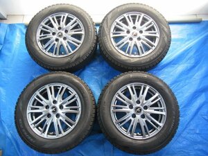 激安売切宣言！19800円～！バランス済 Fang 15-6J 5H/114.3 ET43 +冬タイヤ 195/65R15 セレナ プレマシー ノア ヴォクシー アイシス Z00795