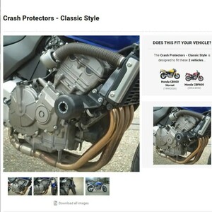 新品★R&G Classic クラッシュプロテクター エンジンガード CB600F CBF600 HORNET600 ホーネット600 1999 2006 2004 HONDA ホンダ CP0013BL