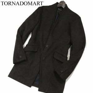 TORNADOMART トルネードマート 秋冬 デイビージョーンズ★ ノーカラー チェスター コート Sz.M　メンズ　I3T01349_9#N