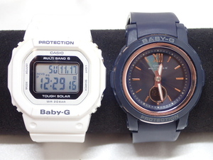 11171[T]CASIO カシオ Baby-G BGA-2900 BGD-5000U レディース腕時計 電波ソーラー マルチバンド６ 稼働品