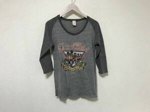 本物イチナナキュウ/ダブルジー179/WGプリント長袖TシャツレディースビジネスアメカジサーフグレーバンTロックフリー