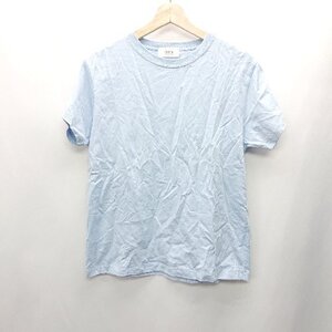 ◇ emmi ロゴバックプリント 半袖 Tシャツ サイズF ライトブルー イエロー レディース E