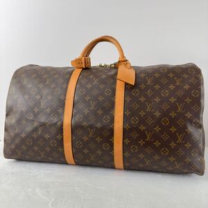 1円〜★LOUIS VUITTON ルイヴィトン キーポル 60 モノグラム M41422 ボストンバッグ レザー トラベルバッグ 旅行バッグ 大容量 ブラウン 5