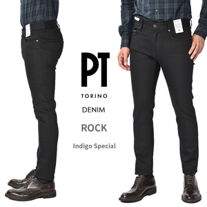 新着 新品 ピーティートリノデニム PT TORINO DENIM Indigo Special ROCK デニム ジーンズ メンズ ブラック イタリア 382234-35