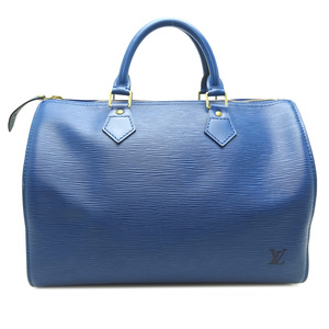 ［飯能本店］LOUIS VUITTON LV ルイ・ヴィトン スピーディ30 Ｍ43005（廃番） ボストンバッグ エピ トレドブルー レディース DH79374