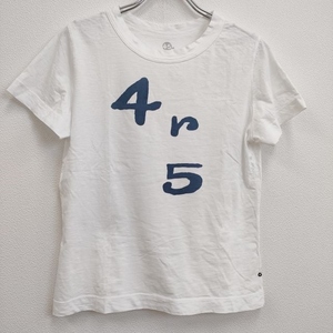 45R/45rpm ロゴ サイズ2 半袖Ｔシャツ カットソー ホワイト フォーティーファイブアールピーエム 4-0820S 244870