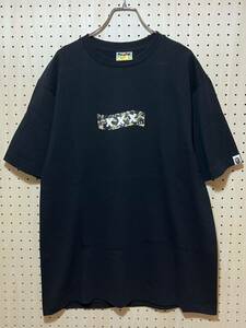 【L】 A BATHING АРЕ GOD SELECTION XXX Logo Box Tee Black ア ベイシング エイプ ゴッド セレクション ロゴ ボックス Tシャツ F607