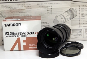 ☆軽くて遠近撮れる超便利な1本♪TAMRON 28-300mm XR LD A061 canon用♪中々見ない元箱説明書、色調調整出来るレンズフィルター付☆