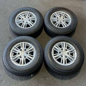 【5456】195/80R15 107/105N LT 4本セット冬タイTOYO TIRES DELVEX 935バリ山【2022年】アルミンホイール 15X6J PCD139.7/6H