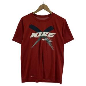 ゆうパケットOK NIKE ナイキ ロゴプリント 半袖Ｔシャツ sizeL/ブラウン系