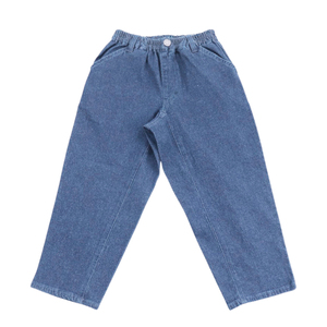 ☆ ブルー ☆ 140cm ☆ Njeans エヌジーンズ 81010 ストレッチ デニム シェフパンツ パンツ キッズ 子供服 シェフパンツ ズボン 長ズボン