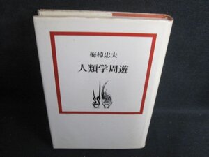 梅棹忠夫　人類学周遊　カバー破れ有・シミ日焼け有/RAE