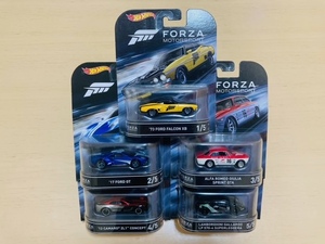 HOTWHEELS FORZA X-BOX フォルツァアソート 5種 ファルコンXB フォードGT アルファロメオ ジュリア GTA カマロ ガヤルド エックスボックス