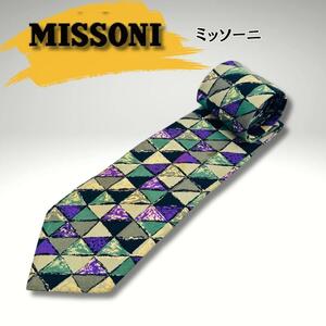 MISSONI　ミッソーニ　ネクタイ　幾何学模様