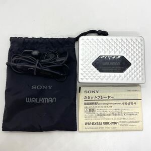 TM☆SONY WM-EX655 ソニー カセットプレーヤー WALKMAN ウォークマン ジャンク品 オーディオ機器 イヤホン☆