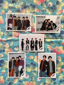 嵐☆ジャニーズ公式写真５枚セット☆　◇新品未使用◇　相葉雅紀/二宮和也/松本潤/櫻井翔/大野智