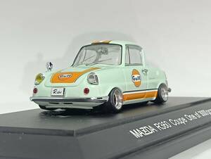 1/43 MMP MAZDA R360 Coupe (1970) 改 アルミ 深リム ローダウン 改造 GULF デカール カスタム MINIATURE MODEL PLANNING