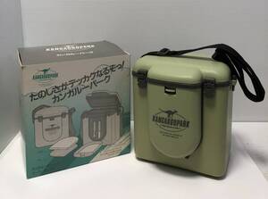 ☆【クーラーボックス】カンガルーパーク 4L 調理器具付き グリーン アウトドア レジャー スポーツ 観戦 保冷 中古(NF240927)276-150