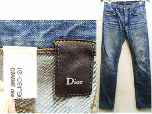 即決[W28]Dior Homme 06SS corso como コルソコモ エディ期 MODS SKA期 爪痕 加工 スキニー スリム デニム 6EH1011522 パンツ■1196