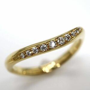 1円〜!美品!EXELCO DIAMOND(エクセルコ ダイヤモンド)▼K18 天然ダイヤモンドリング▼N◎ 約2.8g 約10.5号 diamond ring 指輪 EB9/EC0 S350