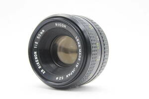 【返品保証】 【和製ズミクロン】リコー Ricoh XR RIKENON 50mm F2 レンズ s7830