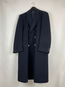 Vintage 90s 古着 着丈124 マキシ丈 ダブル チェスターコート