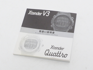 USED SCUBAPRO スキューバプロ X-tender V3/QUATRO エクステンダークアトロ ダイブコンピュータ用 取扱説明書 [40960]