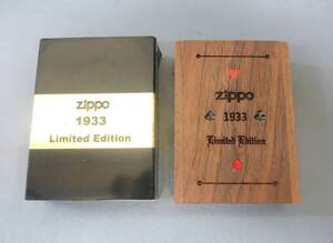 2308H★ZIPPO　ジッポ　1933 LIMITED EDITION　CARD ART　カードアート　木製ケース入り★