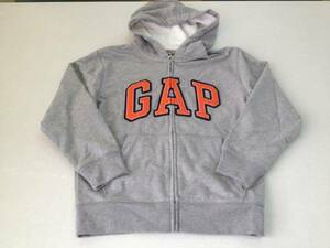 ●ＧＡＰ●新品●ロゴ・パーカー●140●人気のグレー●ギャップ●03