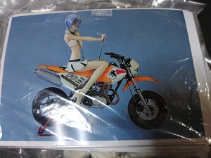 ガレージキット　綾波レイ　モタードバイクキット　ガレキ　プラモデル　バイクプラモデル　バイク　エヴァンゲリオン　