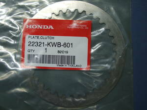 わけあり品：HONDA ホンダ純正 22321-KWB-601 プレート クラッチ スーパーカブ C110 他　未使用品★再入荷未定★]4102