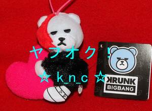 KRUNK×BIGBANG★ジヨン G-DRAGON/抱きつきハートマスコット BANG BANG BANG★プライズ新品★ぬいぐるみ/ピンク