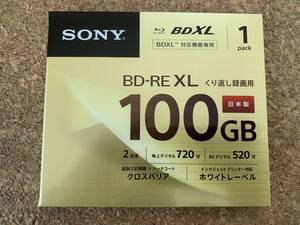 【未開封】ソニー SONY　BD-RE XL 100GB　2倍速 1枚 BNE3VCPJ2