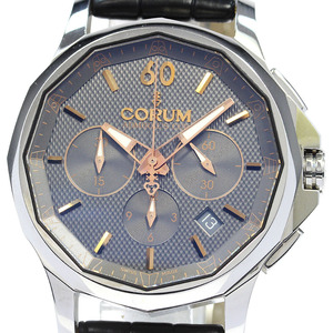 コルム CORUM A984/03416 アドミラルズカップ クロノグラフ 自動巻き メンズ 良品 保証書付き_827824