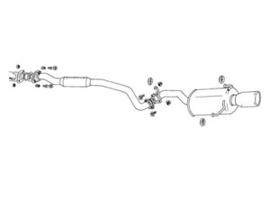 納品先限定 FUJITSUBO フジツボ レガリスR マフラー BHE レガシィ ツーリングワゴン GT30 H14.1～H15.5 760-64054