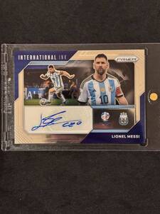 2024 Panini Prizm Copa America Soccer Lionel Messi Auto INTERNATIONAL INK