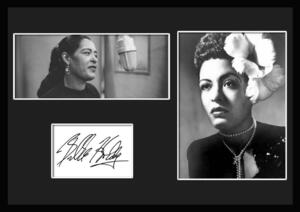 10種類!Billie Holiday/ビリー・ホリデイ/レディ・デイ/サインプリント&証明書付きフレーム/BW/モノクロ/ディスプレイ (1-3W)