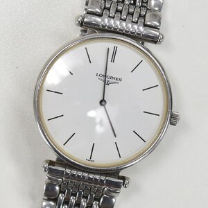 1円 可動品 腕時計 ロンジン LONGINES グランドクラシック L4.635.4 クォーツ メンズ ホワイト 同梱不可