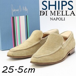 ◆DI MELLA ディ メッラ SHIPS別注 スエード スリッポン シューズ ベージュ 41