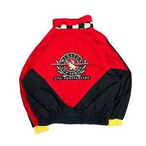 【XL】USA 古着 25th WINSTON CUP ウィンストンカップ BIGLOGO ビッグロゴ NYLON JACKET ナイロンジャケット ブルゾン レッド