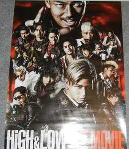 ◆ポスター◆HiGH&LOW THE MOVIE／ハイアンドロー／EXILE TRIBE　E-girls　山田裕貴　窪田正孝　林遣都　井浦新　遠藤雄弥　前田公輝