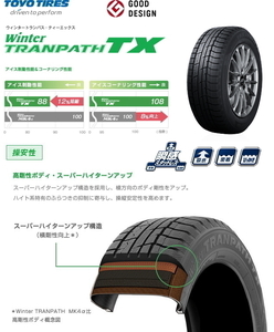 【業販限定販売】 [送料無料] [新品] [TOYO] [WINTER TRANPATH TX] [215/70R15] [スタッドレスタイヤ] [1本] [トーヨー] [トランパス]