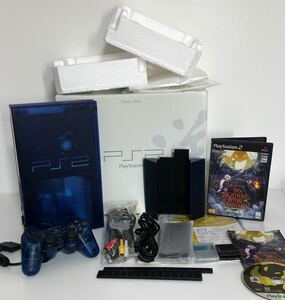 ★動作確認済★ SONY ソニー PlayStation2 SCPH-37000 L オーシャンブルー OCEAN BLUE CIBプレイステーション2 プレステ2 PS2 MEMORYCARD 