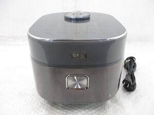 ◎展示品 T-fal ティファール ザ・ライス IHジャー 炊飯器 遠赤外線 5.5合炊き RK880CJP メタリック w12171