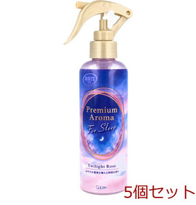 お部屋の消臭力 Premium Aroma For Sleep ミスト トワイライトローズ 165mL 5個セット