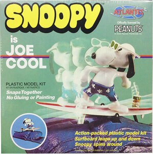 アトランティスモデル【SNOOPY IS JOE COOL】スヌーピー (ジョー・クール) 旧モノグラム復刻 プラモデル